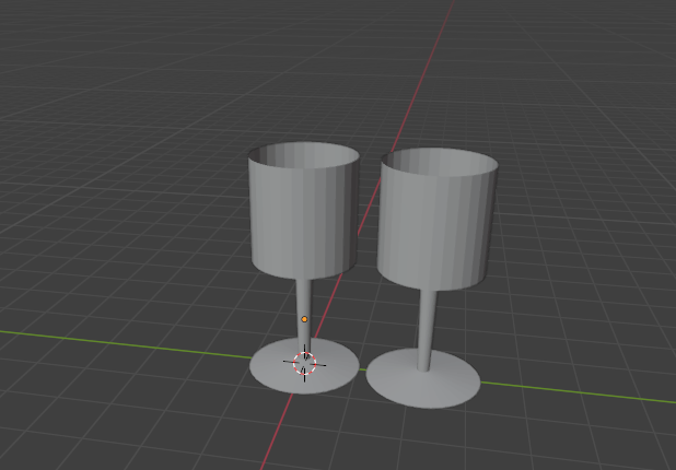 【成長記録１】blenderでワイングラスを作成してみた。