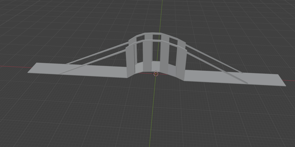 【成長記録６】blenderで橋を作成してみた。